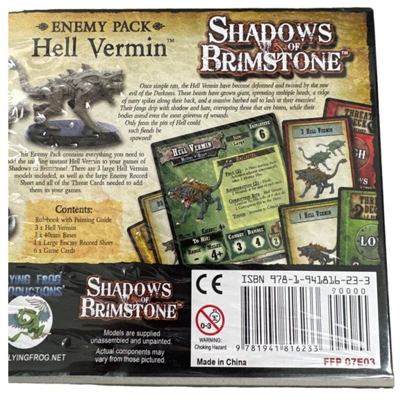 Shadows of Brimstone Hell Vermin Enemy Pack New Sealed FFP 07E03 - Picture 3 of 3